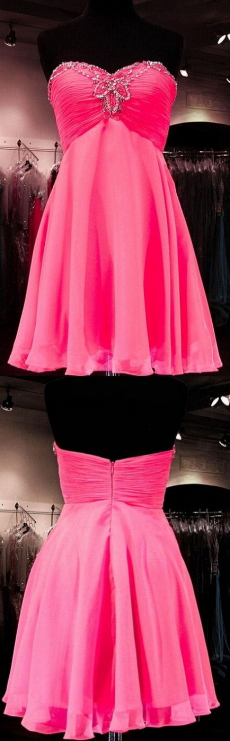 SALE Strapless Chiffon Short Dress Size 12 Style C7176 main image 1