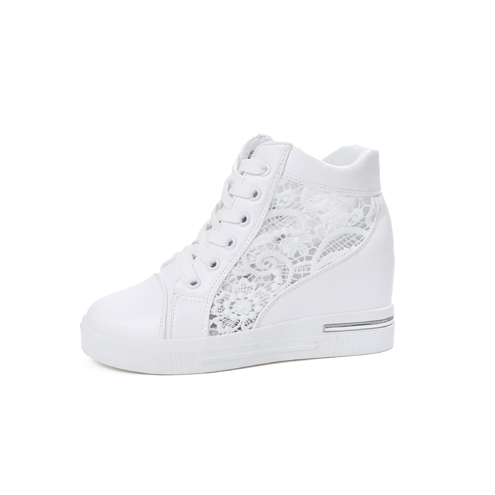Women's Flat Lace-Up Shoes | White