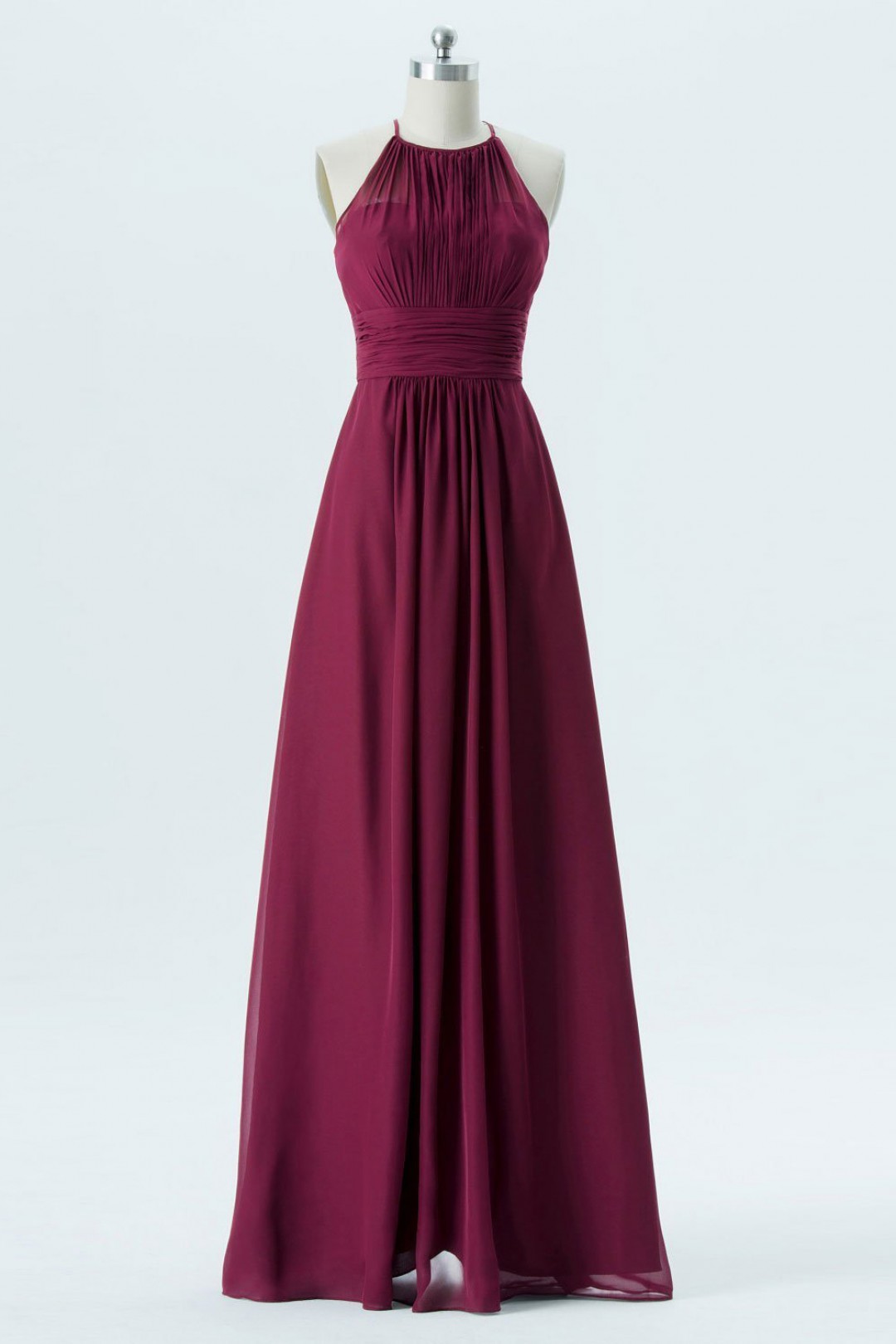 Halter Chiffon Long Bridesmaids Dress on Luulla