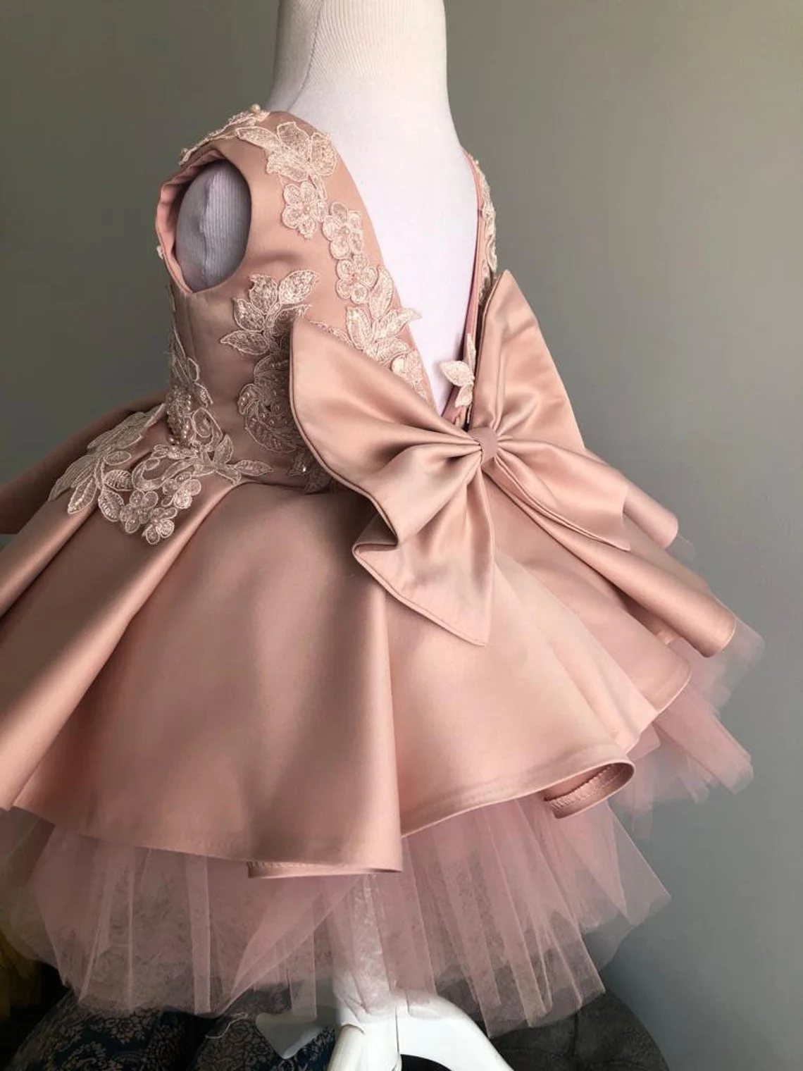 Baby Dress Dusty Pink