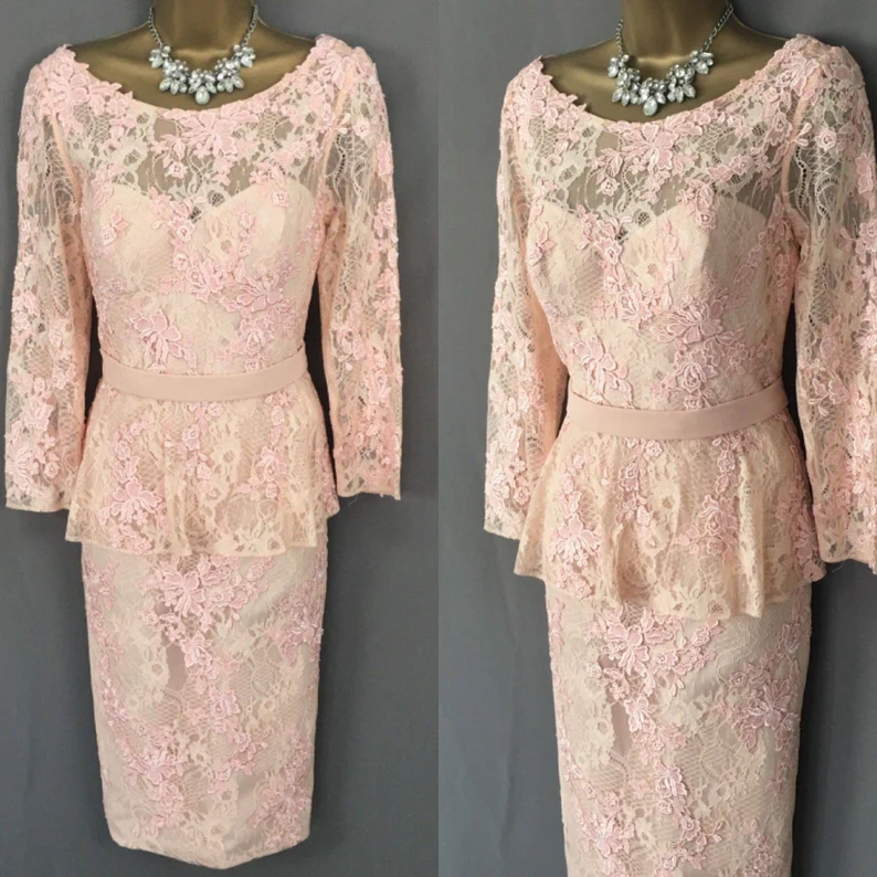 Peach Mother Of The Bride Dress For Wedding Party on Luulla