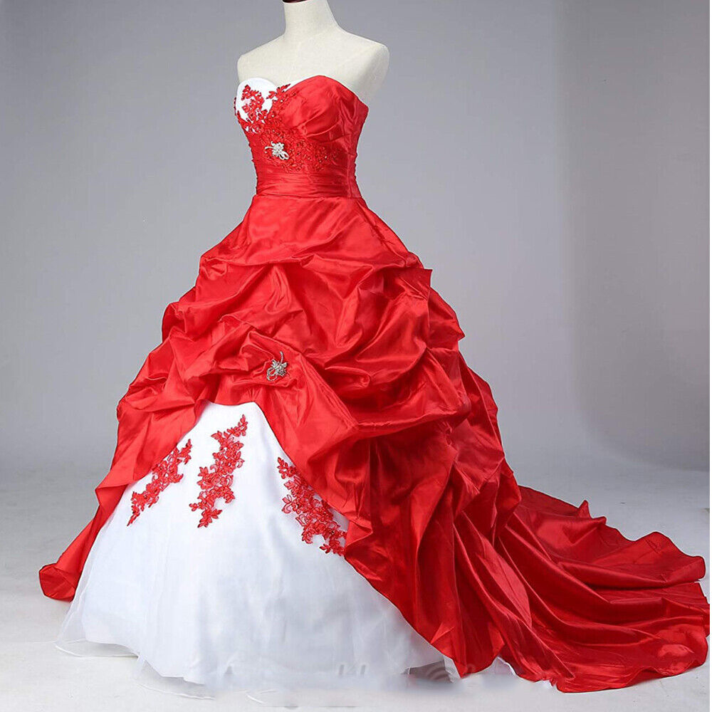 Red White Gothic Wedding Dress on Luulla — free download