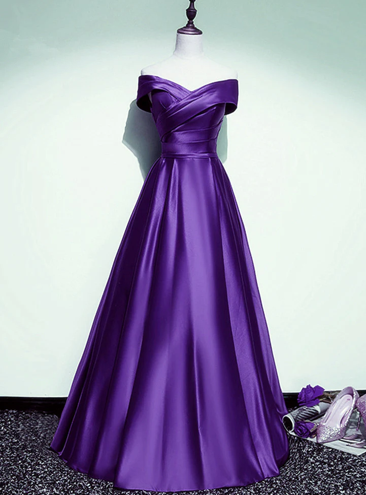 Elegant Purple Long Prom Dress,Charming Evening Dress,Y2520 main image 1