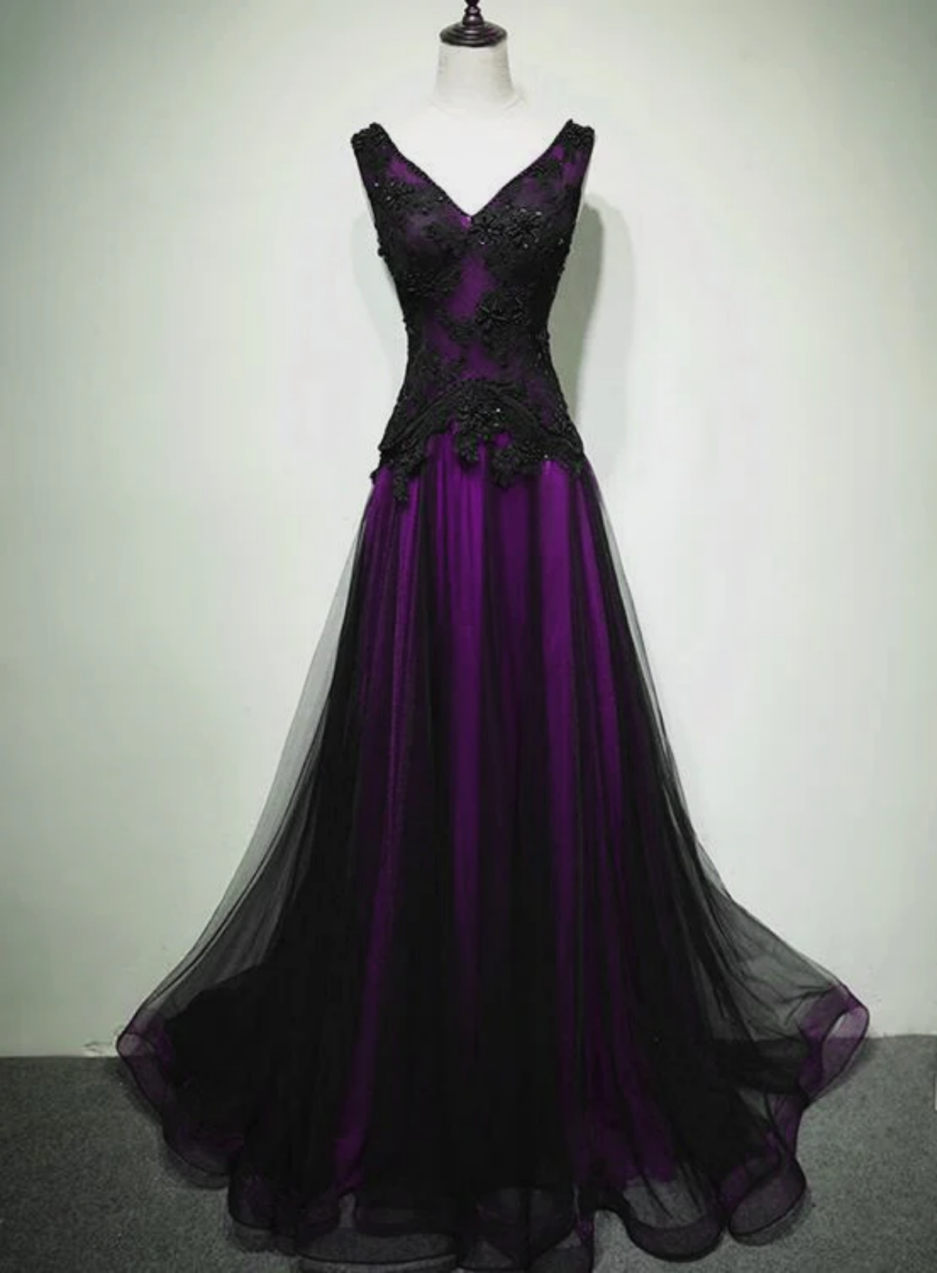 Elegant Purple Long Prom Dress,Charming Evening Dress,Y2520 main image 1